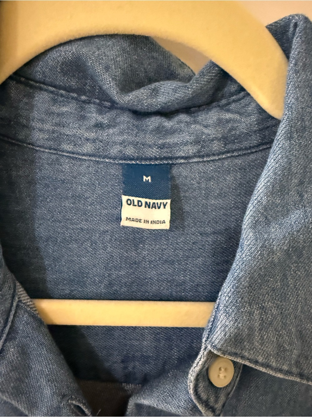 Old Navy Medium Blue Denim Button-Down Mini Dress - Picture 2 of 3